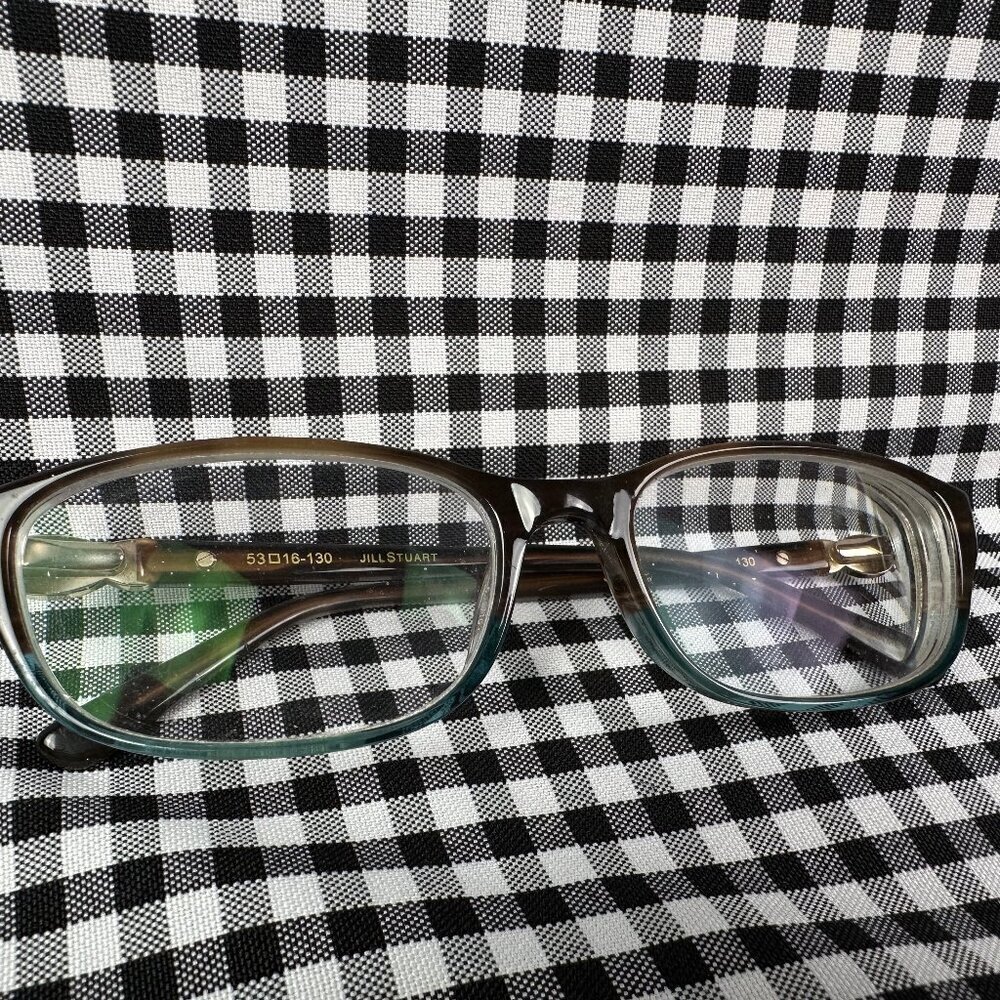 Jill Stuart 317 Two Tone Blue Brown Women's Eyeglasses Glasses